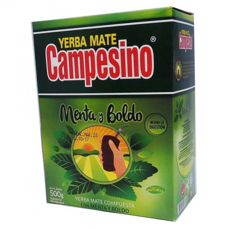 Yerba Mate - Campesino Menta - Boldo - 500 g 