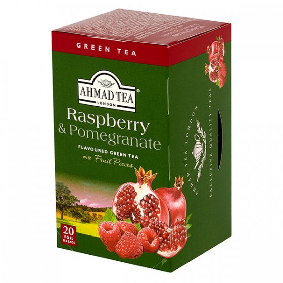 Ahmad - Raspberry & Pomegranate Green Tea 40g (20 sáčků)