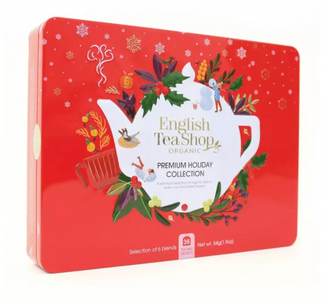ETS - Tea Collection Premium Holiday RED, 36 sáčků