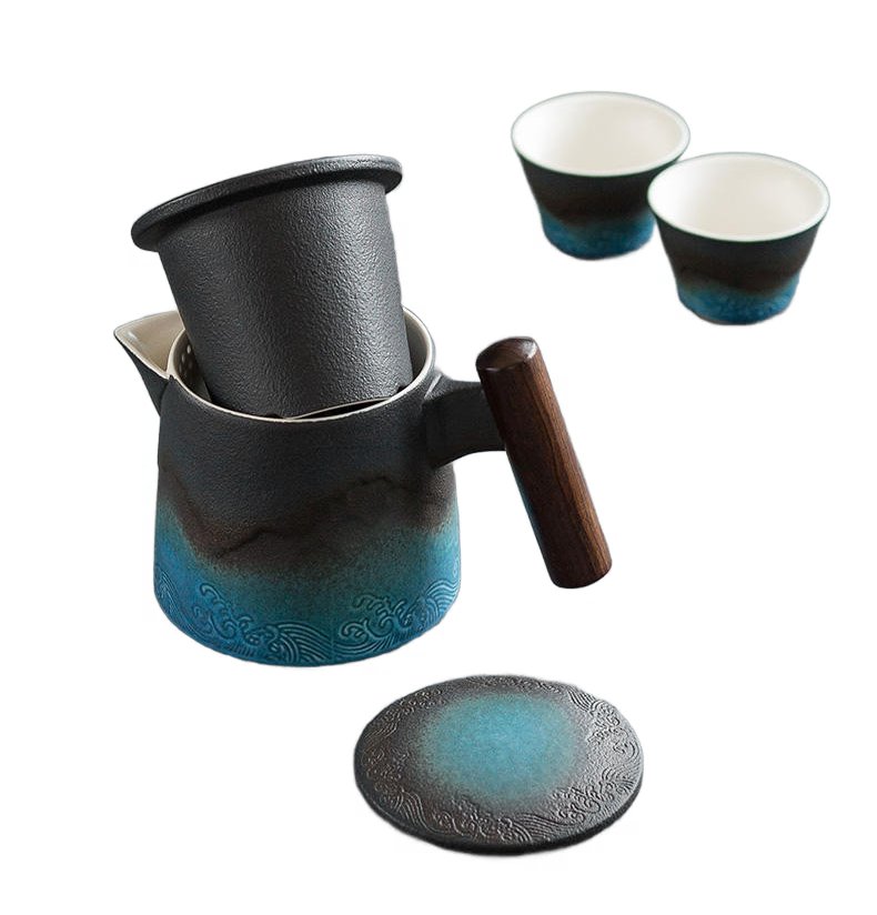 Travel Kung Fu Tea Set BLUE PAMIR