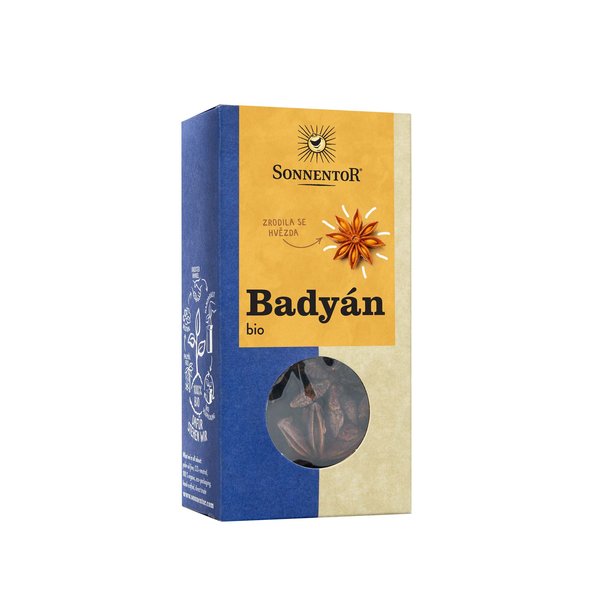 Sonnentor - koření - Badyán BIO, celý, 25g