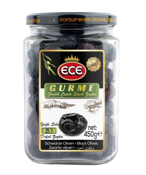 ECE - Gurme Siyah Zeytin - turecké olivy 450g