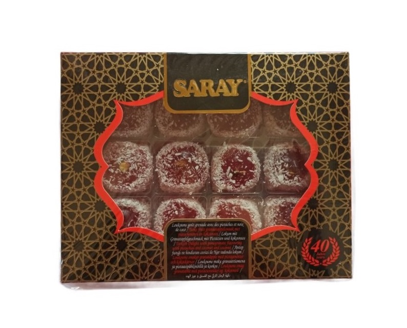 Turkish Delight - SARAY - LUX Narli, Antefistikli and Coconut Lokum 300g