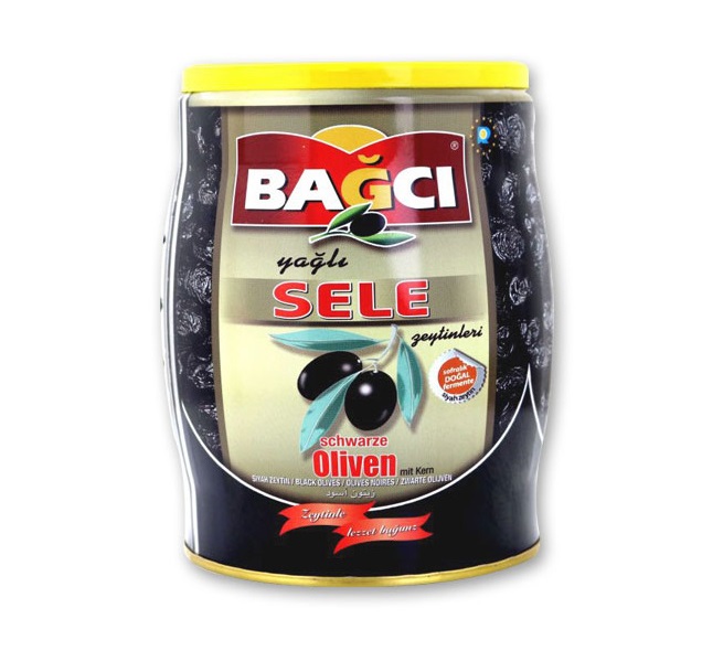 BAGCI Yagli SELE Zeytinleri - turecké olivy s peckou, 750g