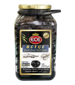 ECE - BÜTCE Gemlik Cesidy Siyah Zeytin - turecké olivy s peckou, 2kg