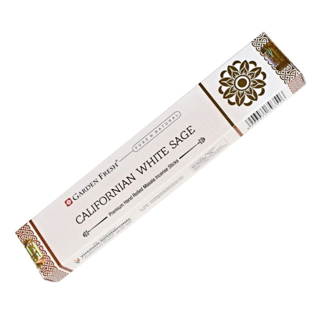 Indické vonné tyčinky Garden Fresh Califotnian White Sage 15g