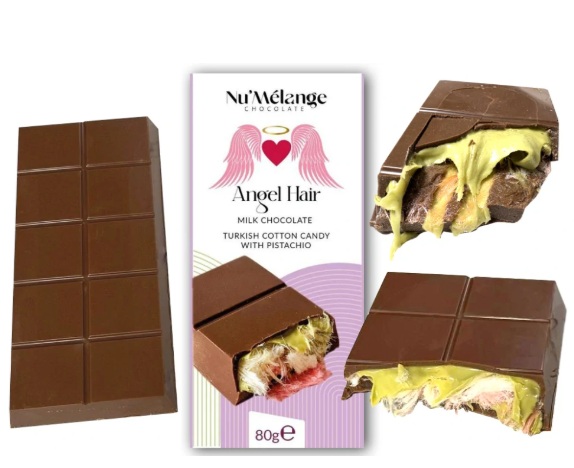 NU MELANGE Andělská čokoláda mléčná 80g