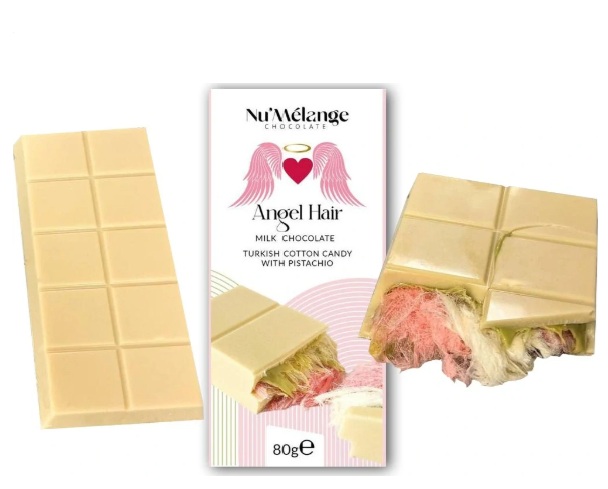 NU MELANGE Andělská čokoláda bílá 80g