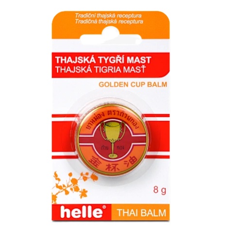 Thajská tygří mast GOLDEN CUP BALM 8g