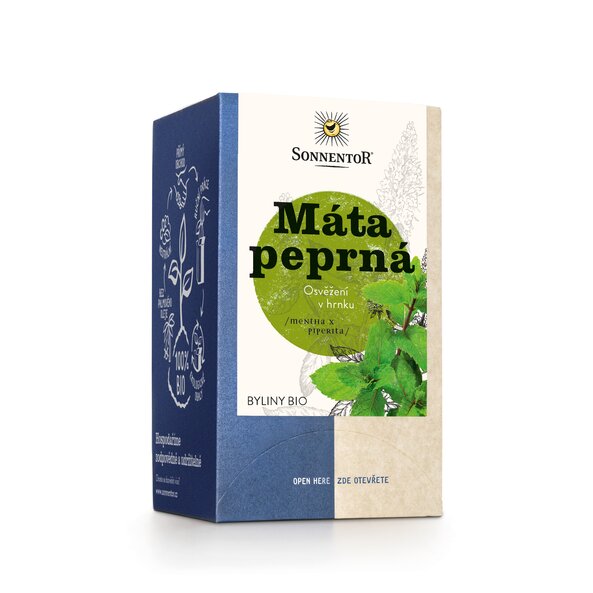 Sonnentor - Máta peprná, porcovaný, 18g