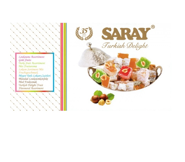 Turkish Delight - Saray - Turkish Fruit Lokum 400g